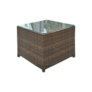 SUMMER SET โต๊ะริมสระหวายเทียม รุ่น กระบี่ ขนาด 45x45x40ซม.สีน้ำตาลเข้ม