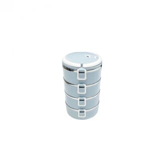 SANE ปิ่นโตสเตนเลส 4 ชั้น PICKY-B สีฟ้า