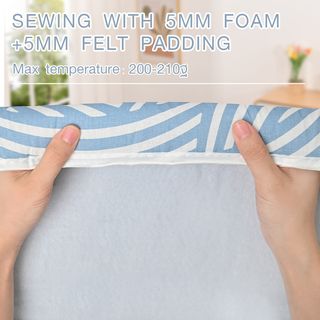 SAKU ผ้ารองรีด สำหรับโต๊ะรีดรุ่น RY1748HTZ1-30x20-35 ขนาด 54x132 ซม. รุ่น 1748 Cover สีน้ำเงิน