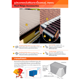 สันหลังคาจตุลอน แบบตรง เขียวประกายเพชร
