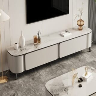 DELICATO ตู้วางทีวี รุ่น ZENO ขนาด 200x40x40 ซม. สีเทามิสต์เกรย์ 