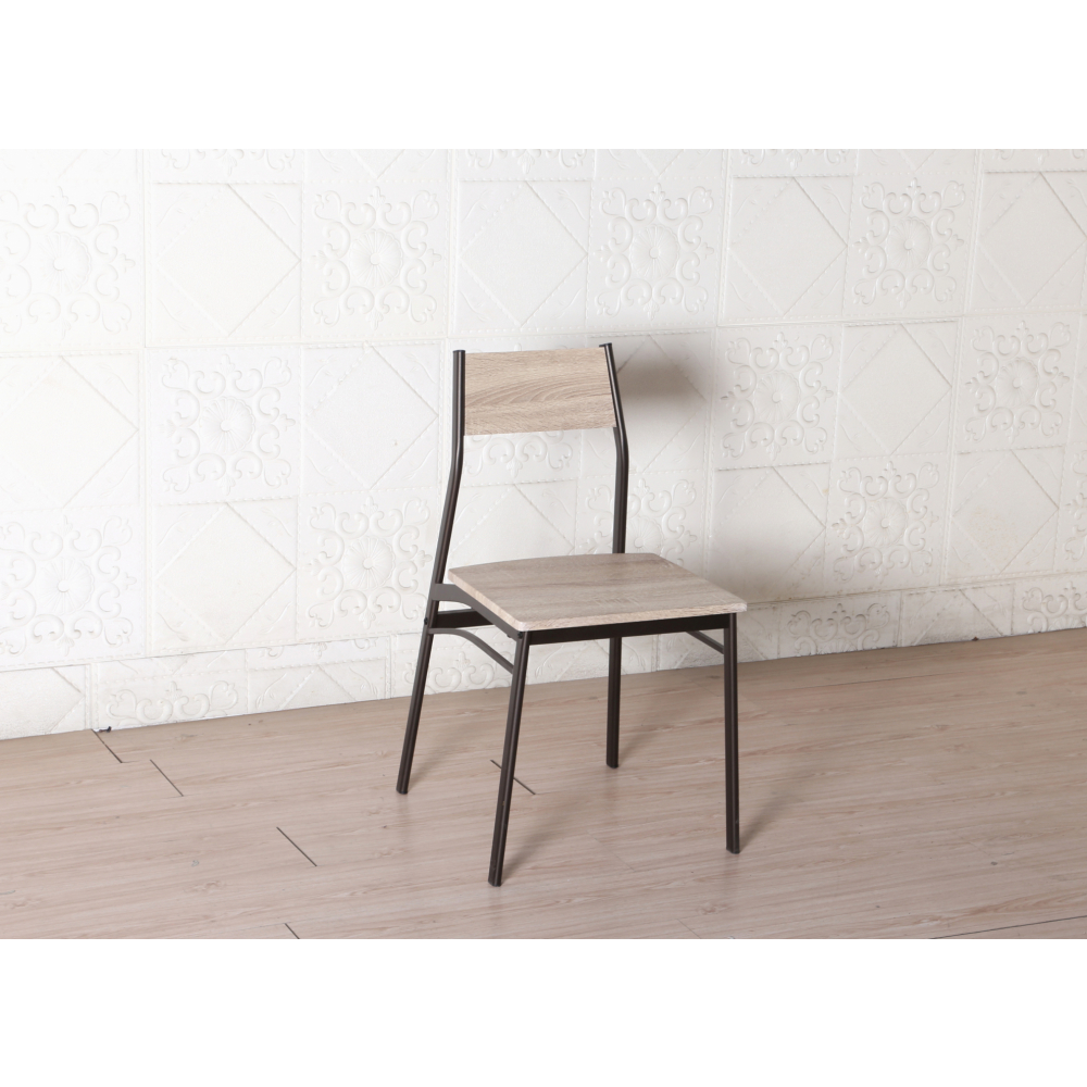 Delicato ชุดโต๊ะอาหาร 2 ที่นั่ง รุ่น B01061A โต๊ะ:75X75ซม. เก้าอี้:42X42X81ซม. สีน้ำตาลอ่อน