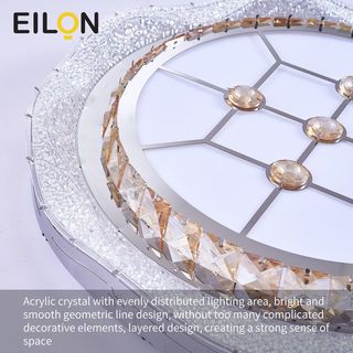 EILON ไฟเพดานคริสตัลทรงกลม 80W รุ่น ESJD-D500-Y10 3แสง