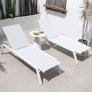 SUMMER SETเตียงริมสระ  Lamai ขนาด 70x200x34 ซม. สีขาว
