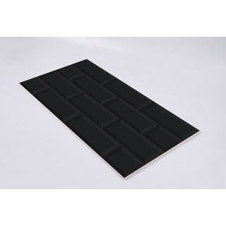 Marbella กระเบื้องเซรามิคปูผนัง 10x16 นิ้ว รุ่น บริค-แบล็ค SRE2510 Gloss (15P)