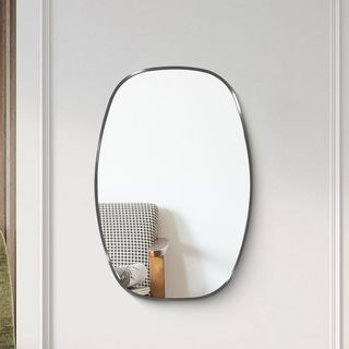 Nice ชุดกระจกอะลูมิเนียม รุ่น ไวโอเล็ต-แบล็ค ขนาด 50x75 ซม. สีดำ