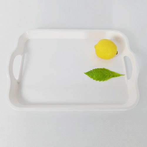 NIBIRU ถาดเสิร์ฟเมลามีนทรงเหลี่ยม 13 นิ้ว (มอก.)JINNY สีขาว