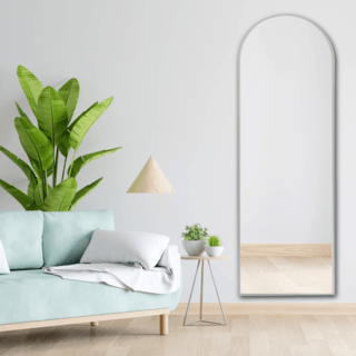 Nice กระจกมีกรอบอะลูมิเนียม รุ่น แอนนิก้า-ซิลเวอร์ ขนาด 50x160 ซม. สีเงิน 