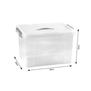 GOME กล่องเก็บของอเนกประสงค์ 44ลิตร รุ่น TG51025
ขนาด 53x38.5x33ซม. สีใส