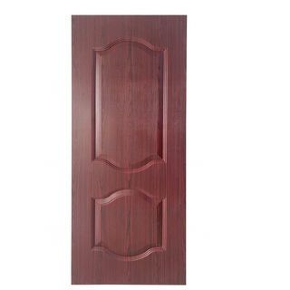 WELLINGTAN ประตูภายใน UPVC บานทึบ 2 ฟักโค้ง รุ่น UPVC-W802 ขนาด 80x200 ซม. สี Red wood