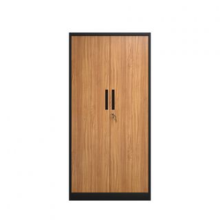 SMITH  ตู้เหล็กเก็บเอกสาร บานทึบ รุ่น Archie-01ขนาด 40x90x185 ซม. สีไม้-ดำ