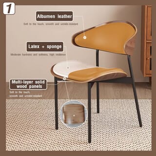 DELICATO เก้าอี้อเนกประสงค์ รุ่น Momo ขนาด 48x40x75 ซม. สีส้ม