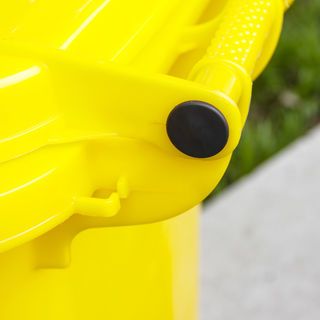 ICLEAN ถังขยะเทศบาลฝาเรียบทรงเหลี่ยม 240 ลิตร รุ่น TG51805-YL ขนาด 74x59x100 ซม. สีเหลือง (ขยะรีไซเคิล) 1/4