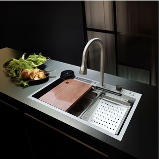 KOCH KITCHEN อ่างล้างจาน 1 หลุมไม่มีที่พัก 304SS 75x46x22 ซม. MARTIN-S 