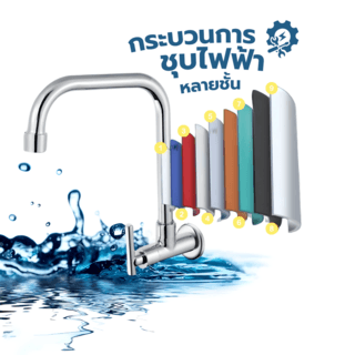 Verno ก๊อกอ่างล้างจานทองเหลือง แบบติดผนัง รุ่น 74302