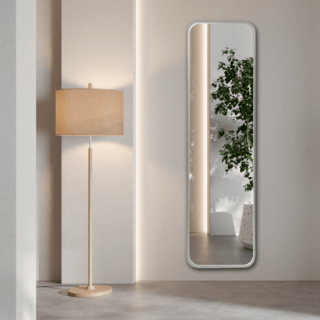 Nice กระจกมีกรอบอะลูมิเนียมทรงเหลี่ยม รุ่น อาเมเรีย-ซิลเวอร์ ขนาด 30x120 ซม. สีเงิน 