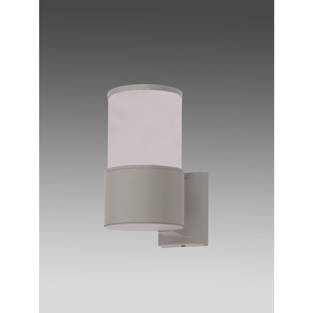 EILON โคมไฟติดผนังโมเดิร์น ทรงกระบอกกลม E27 ขนาด 10.8x20cm IP65 รุ่น MVW027-S(G) สีเทา