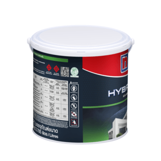 NIPPON PAINT สีน้ำอะคริลิกภายใน HYBRIDSHIELD กึ่งเงา ขนาด 1 แกลลอน เบส A