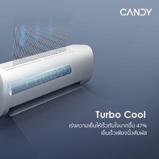 CANDY เครื่องปรับอากาศ Inverter 12,300 BTU รุ่น CE-12VPCT สีขาว