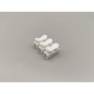 V.E.G. ลูกเต๋า แบบกด 3 ช่อง แบบถอดได้ sq.mm. สีขาว