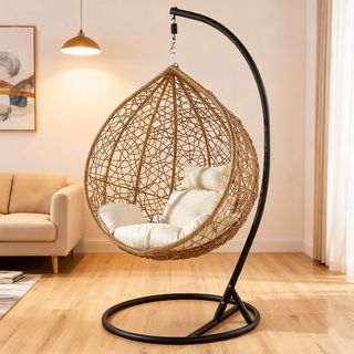 (1/3)SUMMER SET  ชิงช้ารังนก  รุ่น HUMMING  ขนาด74×105×120 ซม.  สีไม้