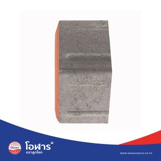 โอฬาร บล็อกปูถนน รุ่น ศิลาศร 6x12x20ซม. สีอิฐ