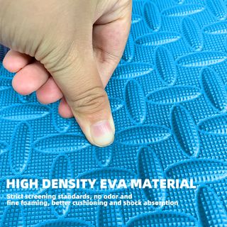 NINO WORLD ชุดแผ่นปูพื้นจิ๊กซอว์แบบหนา (4 แผ่น) PDS04-BY ขนาด 60x60x2 cm. Blue-Yellow