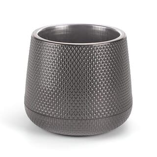 Tree O กระถางต้นไม้พลาสติกรุ่น 6KD2214-GR ขนาด M สีเทา