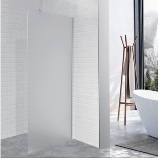 Verno ฉากกั้นอาบน้ำบานฟิกซ์พ่นทราย ขนาด 90x190ซม. หนา 8มม. รุ่น PQS-PFL010