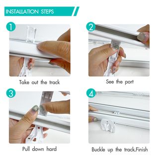 DAVINCI ขายึดแบบผนังคู่ (อุปกรณ์เสริมรางผ้าม่านสำเร็จรูป) รุ่น Liona ขนาด 12.6x4.5x2 ซม. สีขาว 
