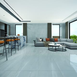 Marbella 60x120 ซม. กระเบื้องพอร์ซเลน รุ่น DKY612008 ไนท์ลี่เกรย์  (3P/2.15  Sqm) Gloss random