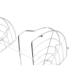 Iris ตะแกรงชั้นวางของอเนกประสงค์เข้ามุม 2 ชั้น รุ่น โนล่า PQS-TQ-0931B ขนาด 34x25x34 ซม.