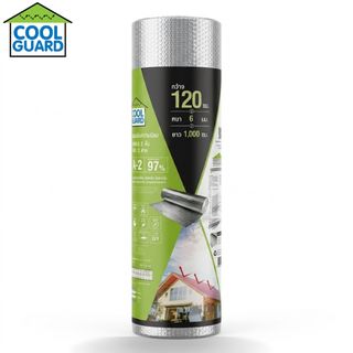 COOL GUARD ฉนวนกันความร้อน Bubble 2 ชั้น ฟอยล์2ด้าน รุ่น A-2 ขนาด 1.2 ม.x10เมตร.x6มม.สีเงิน