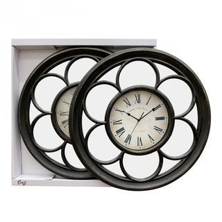 COZY นาฬิกาแขวนผนัง วินเทจ รุ่น NOTUS ขนาด 60.8x60.8x4.8 ซม. สีดำ