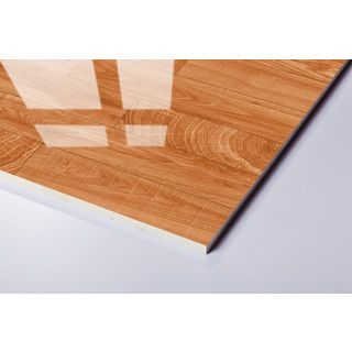 Marbella กระเบื้องเซรามิคปูพื้น 16x16 นิ้ว รุ่น วูดบราว CH1106 Gloss (12P)