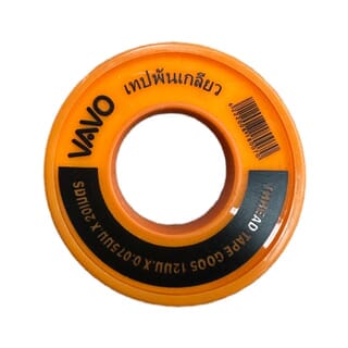 VAVO เทปพันเกลียว 12มม.x0.075มม.x20ม. รุ่น SuperSaveG_005 สีขาว
