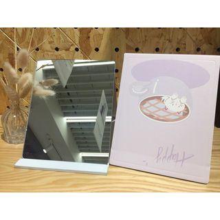 USUPSO กระจกตั้งโต๊ะขอบหนาพับเก็บได้ ขนาด  21x15x1  (#BD)