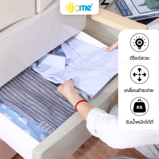 GOME ตู้ลิ้นชัก 4 ชั้น รุ่น 3YDL-003 ขนาด 40x58x93 ซม. สีพาสเทล