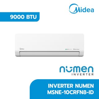 MIDEA เครื่องปรับอากาศ Inverter Numen ขนาด 9000 BTU รุ่น MSNE-10CRFN8-ID สีขาว