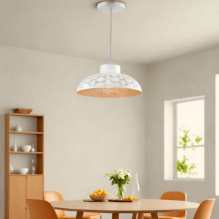 EILON โคมไฟแขวนเพดาน ขั้วE27 รุ่น CDD2023-807 สีขาว