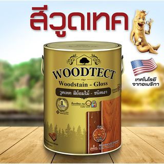Woodtect วูดเทค วูดสเตน WG-102 เงา 1กล. สีไม้มะฮอกกานี