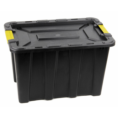 GOME กล่องเก็บของหูล็อค HEAVY 55 ลิตร ขนาด 59x38.5x38.5 ซม. รุ่น TG59808 สีดำ/เหลือง