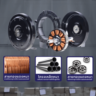 INOVA พัดลมเพดานอุตสาหกรรม 74W รุ่น CF56-3W สีขาว 
