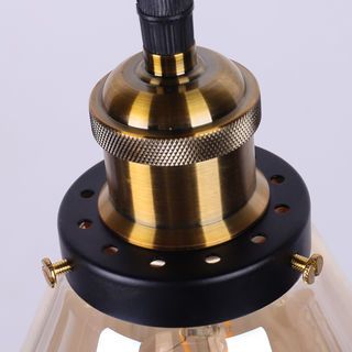 EILON โคมไฟห้อยกระจก ทรงครึ่งวงกลม สไตล์ Loft รุ่น GYFDD-7513 สีใส