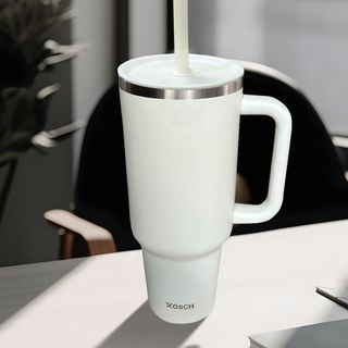 KOSCH แก้วน้ำเก็บอุณหภูมิ 1200 มล. TWINKLE สีขาว