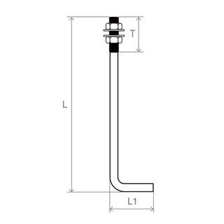 แอลโบลท์ (ชุปกาวาไนซ์) รุ่น LB20600 ขนาด 17x600มม.