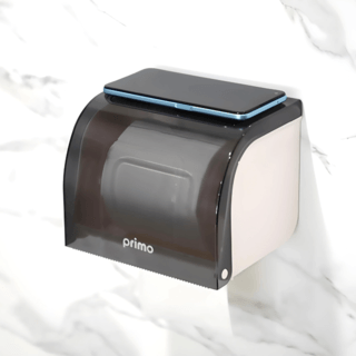 Primo กล่องกระดาษชำระ แบบม้วนและแบบแผ่น รุ่น 3TLZJ-02 สีเทา