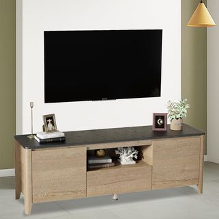 DELICATO ชั้นวางทีวี รุ่น BRAVO ขนาด   39x148x51 ซม. ดำ-น้ำตาล