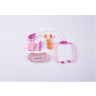 TOYS ชุดของเล่นเครื่องมือทางการแพทย์ (พร้อมไฟ IC) #66001C-16 (26x38x4ซม.) สีชมพู