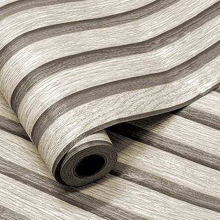 TAPIO วอลเปเปอร์ ลายไม้ รุ่นTIMBER-01 ขนาด 45x1000 ซม. สีน้ำตาลอ่อน